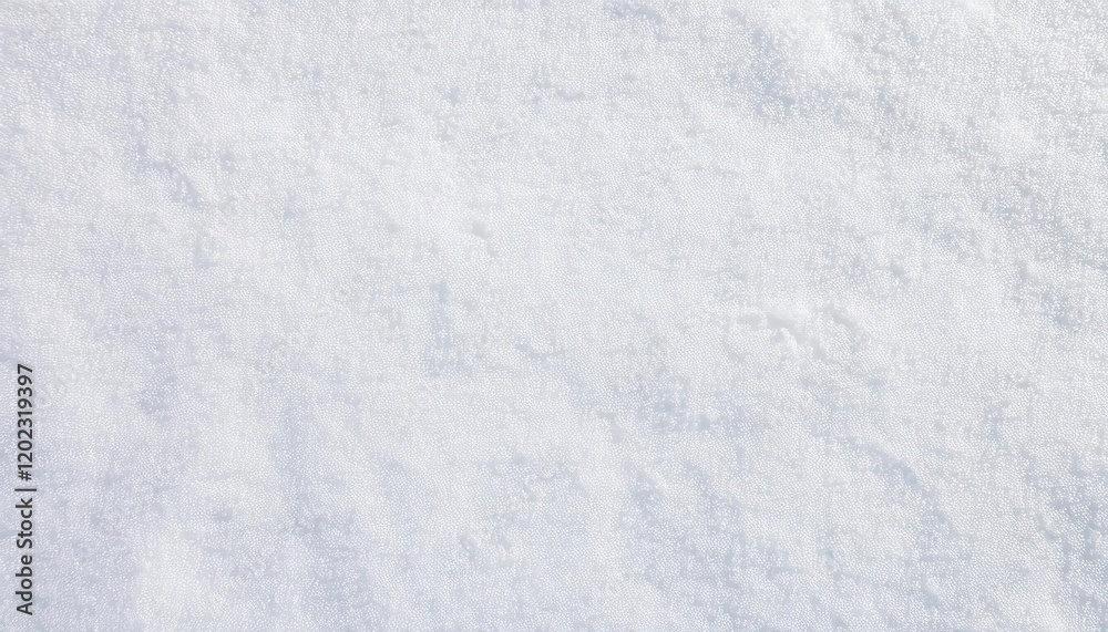 Aufkleber textured close-up of pristine white snow surface with delicate crystalline patterns, perfect for win
