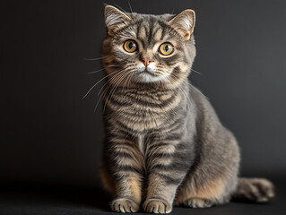 Portrait scottish fold cat