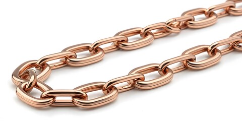 Obraz premium Rose Gold Chunky Chain Bracelet with Polished Luxury Design V2