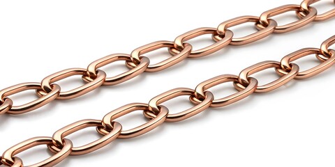 Obraz premium Rose Gold Chunky Chain Bracelet with Polished Luxury Design V3