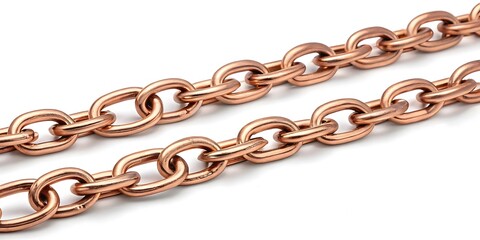 Obraz premium Rose Gold Chunky Chain Bracelet with Polished Luxury Design V7