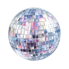 Fototapeta premium Disco Ball Clipart Vector Illustration - Retro Party Vibes