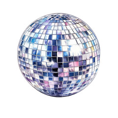 Obraz premium Disco Ball Clipart Vector Illustration - Retro Party Vibes