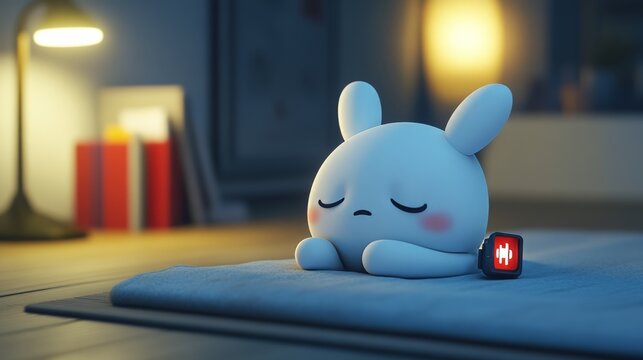 cute fainted expression of empty battery cartoon character
