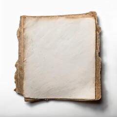 piece of white paper on white isolated historical past