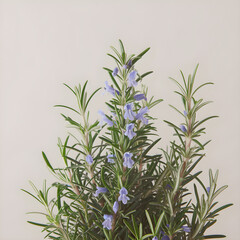 Fototapeta premium rosemary plant on a wooden background