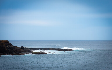 Küste Gran Canaria Spanien Wellen Wasser 