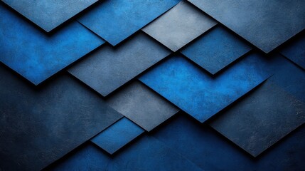 Minimalistic Shapes on blue Background for Design, Banner Template, Minimalist Abstract Wallpaper with Copy Space, Simple Geometric Modern Wallpaper for Text Placement and Creative Use