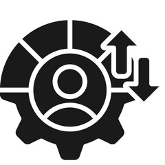 Throughput Icon Glyph Vector Design