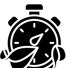 Time Saving Techniques and Efficiency Icon Glyph Vector Design