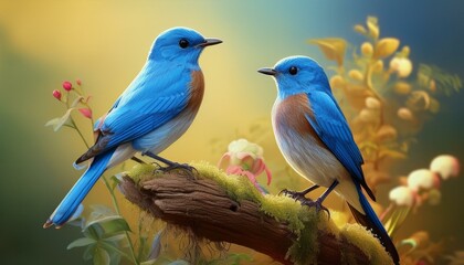 Fototapeta premium blue and yellow macaw