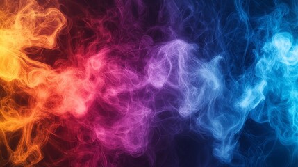 Fototapeta premium background with multicolor waving smoke