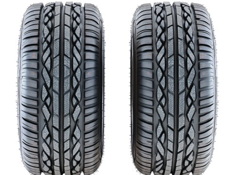 Isolated Car Tires