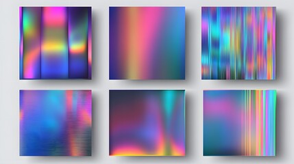 Abstract Colorful Gradient Pattern Designs