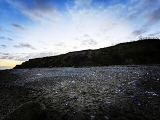 sunset in the mountains