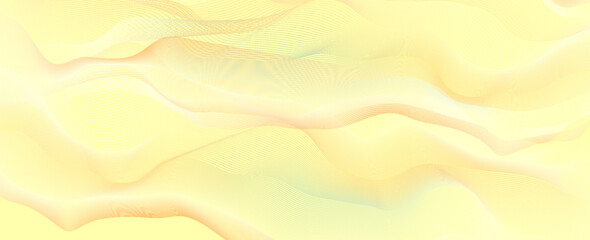 Abstract background with white holographic line pattern in luxury pastel colors. Premium horizontal vector design template for business banner, prestigious voucher, wedding invitation.