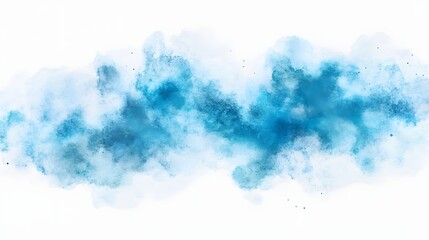 Fototapeta premium Abstract Blue Watercolor Wash Background Design