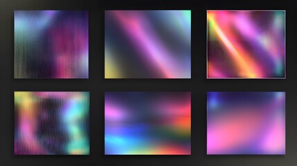 Abstract Colorful Gradient Grid Pattern Designs