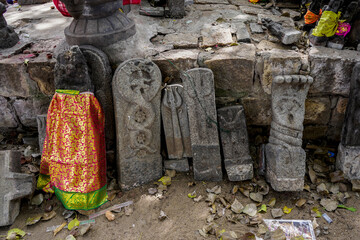 Spiritual statue of Tamil Gods and old statues