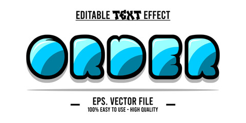 Order, edited and beautified words with cool illustrations for advertising needs, promotions, product sales advertisements. give a unique and modern impression to every visual displayed. EPS file