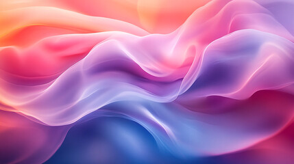 Fototapeta premium Beautiful abstract waves in vibrant colors creating a dreamy atmosphere