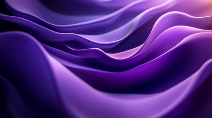 Obraz premium Abstract waves of purple fabric undulating softly in gentle light