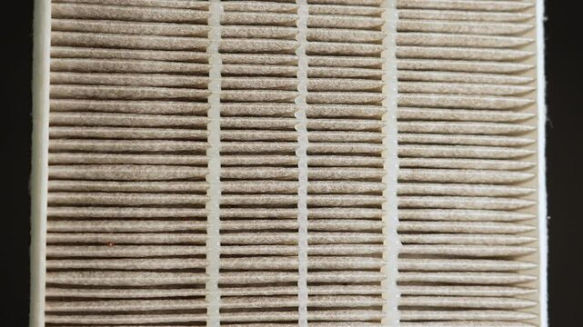 Air cleaner or dust collector filter, deodorizing filter, for indoor air freshness, used for cleaning air pollutant indoor. HVAC system for ventilation and air conditioning, air vent grid.