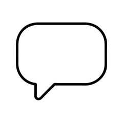 Vector message box icon design with minimalistic style for communication concept
