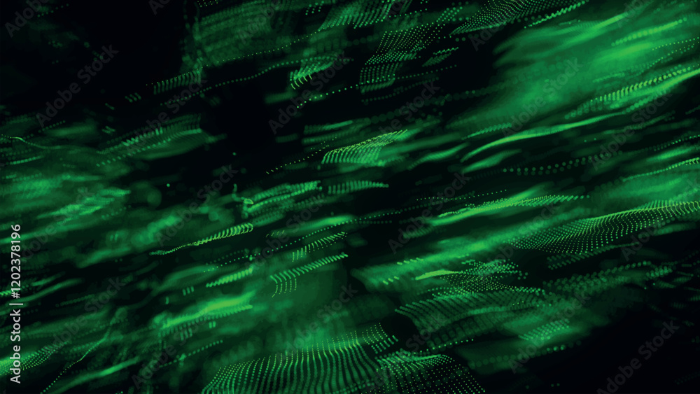 Poster abstract technology background. 3d composition of intersecting multicolored lines. information techn