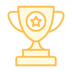 Trophy prize duotone line icon , vector, pixel perfect, illustrator file 
