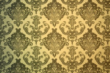 Obraz premium Elegant Damask Pattern in Gold and Brown
