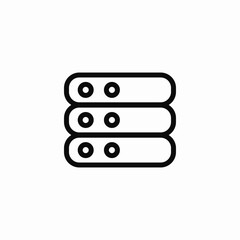server stack icon sign vector