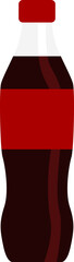 Black bottle cola soda drink illustration