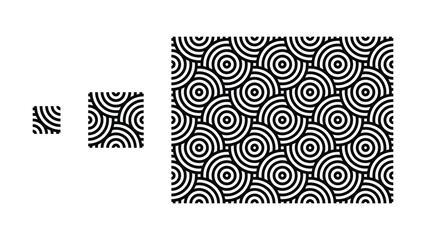 Seamless Black and White Geometric Pattern