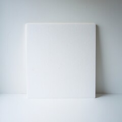 Fototapeta premium White foam board on illuminated studio background