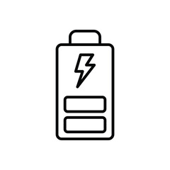 Battery vector icon stock illustration