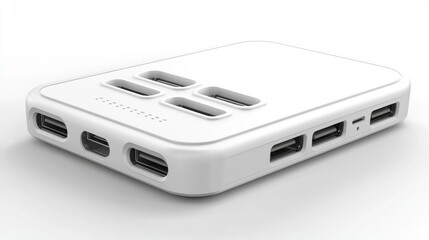 Modern Portable Power Bank with Multiple Charging Ports and Design