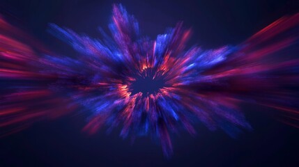 Obraz premium Vibrant Colors Light Up The Night Sky - Abstract art, cosmic explosion, vibrant hues, energy burst, dynamic movement. Symbolizes power, creation, freedom, imagination, and innovation.