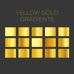 Yellow gold gradients set VIP