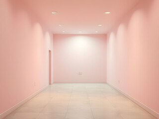 Fototapeta premium pastel colored liminal space, 3d render