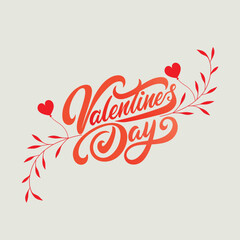 valentine's day greeting card design vector art illustration