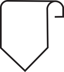 Favourite and Bookmark line icon. Save icon, bookmark sign with label ribbon symbol. add to favorites icon button. Bookmark icon illustration isolated on white background.