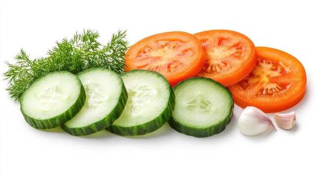 Fresh vegetable toppings