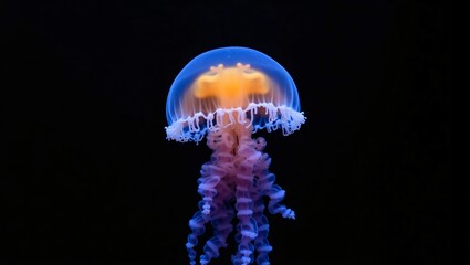 The Ethereal Beauty of a Vibrant Jellyfish