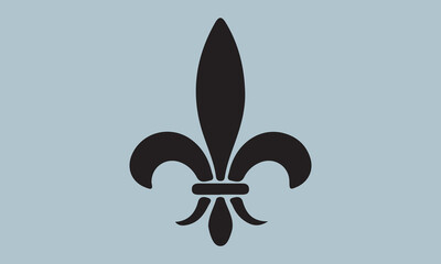  Heraldic symbol fleur de lis art vector illustration Hand drawn lettering phrase, Calligraphy t shirt design, Isolated on white background, Files for Cutting Cricut and Silhouette, EPS 10