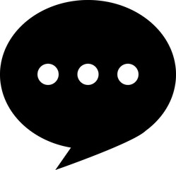 Chat message and Text flat icon. Speech bubble symbol. Speech Bubble Collaboration Concept on isolated transparent background. Talk message Bubble chat icon, online communication, Conversation vector.