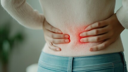 person with back pain