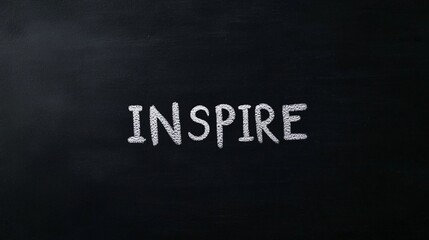 Obraz premium Inspire Written on Chalkboard