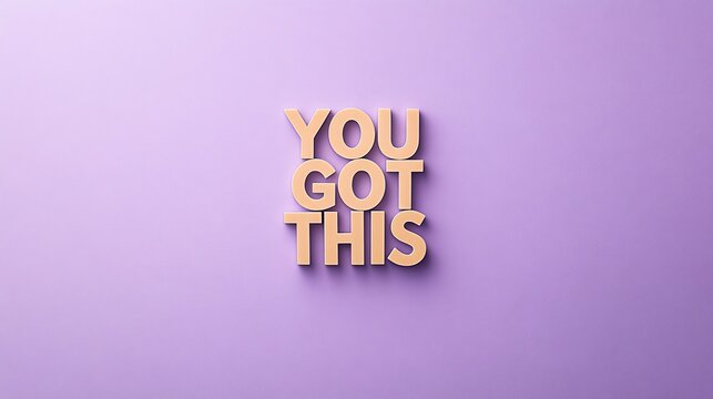 Inspirational Quote on Purple Background