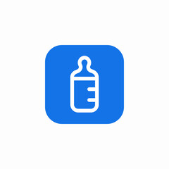milk bottle baby icon sign vector